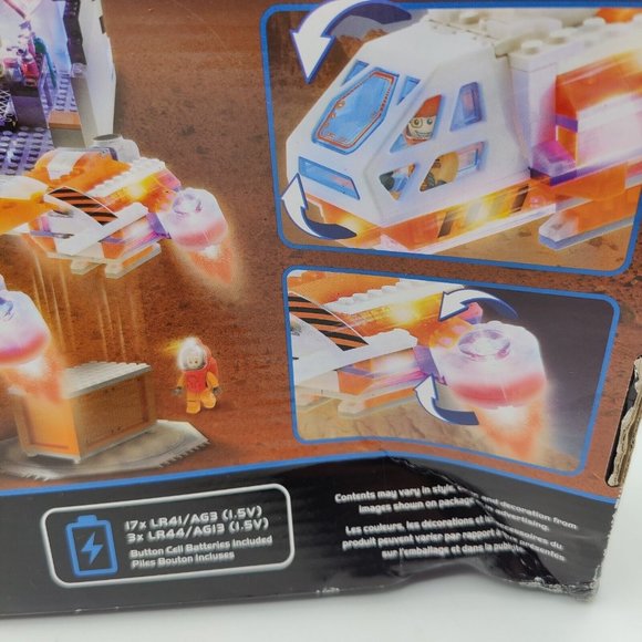 Building Kits for Kids Laser Pegs Mars Shuttle Light Up Sound 280 Pc Ages 7+ - Picture 5 of 7